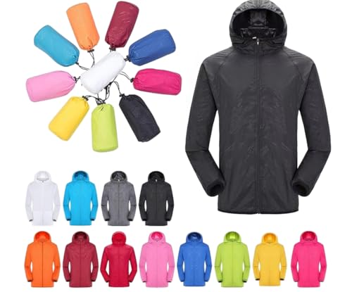 Sale,Regenjacke Damen Wasserdichte Atmungsaktiv übergangsjacke Faltbar Funktionsjacke Leichte Dünne Langarm Sommerjacke Reißverschluss Outdoorjacke mit Kapuze Winddicht Wanderjacke Windbreaker Sale,Regenjacke Damen Wasserdichte Atmungsaktiv übergangsjacke Faltbar Funktionsjacke Leichte Dünne Langarm Sommerjacke Reißverschluss Outdoorjacke mit Kapuze Winddicht Wanderjacke Windbreaker von Generisch