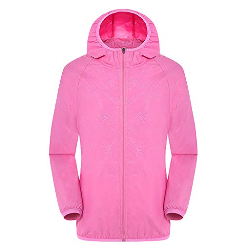 Generisch Regenjacke Damen Wasserdichte Atmungsaktiv Übergangsjacke Faltbar Funktionsjacke Leichte Dünne Langarm Sommerjacke Reißverschluss Outdoorjacke Mit Kapuze Winddicht Wanderjacke Windbreaker von Generisch