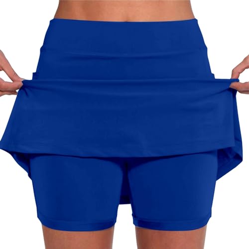 Sale Angebote Angebote des Tages Heute Damen Rock Mit Hose Drunter Kurz 2 In 1 Shorts Rock Farbverlauf Druck Tennis Rock Mit Short Integriert Sportrock Tennisrock Deals of The Day Deals of The Day von Generisch