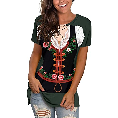 Sale Angebote Oktoberfest Dirndl Bluse Damen Kurzarm Rundhals Tracht Damenbluse Hemd Hemdbluse Tunika Lässige Locker Traditionelle Bayerische Karnevals Kleidung Damen Mode Trachtenbluse Sale Angebote Oktoberfest Dirndl Bluse Damen Kurzarm Rundhals Tracht Damenbluse Hemd Hemdbluse Tunika Lässige Locker Traditionelle Bayerische Karnevals Kleidung Damen Mode Trachtenbluse von Generisch