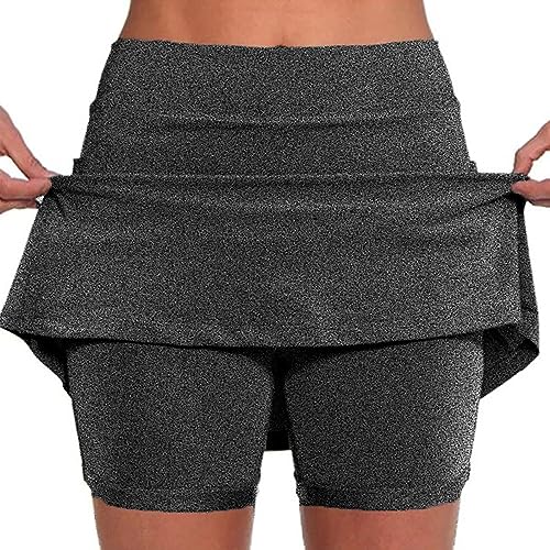Sale Damen Sommer Sale Damen Bekleidung Rock Mit Hose Drunter Kurz 2 In 1 Shorts Rock Farbverlauf Druck Tennis Rock Mit Short Integriert Sportrock Tennisrock Meine Angebote Reise Must Have von Generisch