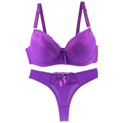 Sale Damen Wäsche, Angebot des Tages Blitzangebot, Push Up BH Set, BH Damen Mit Bügel Große Größen Unterwäsche Set Frauen BH Und Slip Lingerie Dessous Sets Tank Top Damen Set von Generisch