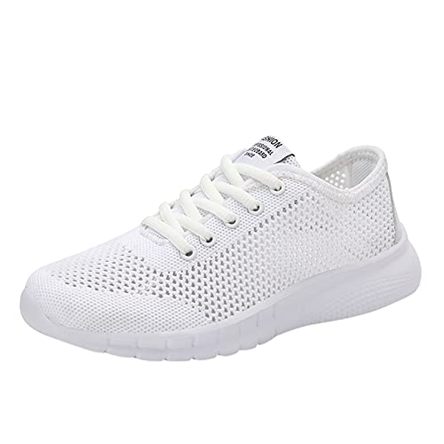 Same Day Lieferung Produkte Damen Sneaker Mesh Frauen Paare atmungsaktiv Sportschuhe Schuhe rundum Outdoor-Damen- rutschfeste Walking Laufschuhe Atmungsaktive Weisse Turnschuhe Damen 1 Euro Artikel von Generisch