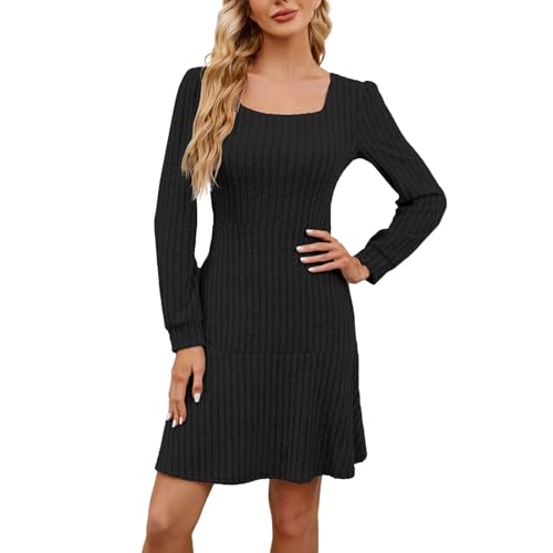 Same Day Lieferung Produkte Strickkleid Damen Herbstkleid Winterkleid Langarm Pulloverkleid Frauen Rundhalsausschnitt A-Linie Freizeitkleid Tunika Kleid Jumper Kleid Pullikleid Elegant Tages Angebote Same Day Lieferung Produkte Strickkleid Damen Herbstkleid Winterkleid Langarm Pulloverkleid Frauen Rundhalsausschnitt A-Linie Freizeitkleid Tunika Kleid Jumper Kleid Pullikleid Elegant Tages Angebote von Generisch