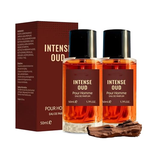 Sandal No.1 Pheromon Parfüm mit Edp Duftölanteil, Parfüm Herren, Eau de Parfum für Herren mit Sandelholz und Weihrauch, Langanhaltend, intensiver Duft Luxus, Leder & Honig Eleganter (50ml, 2) von Generisch