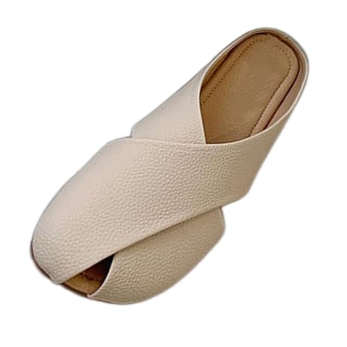 Sandalen Damen Hausschuhe Sommer Leichtgewichts Slip On Wasserdicht Pantoffeln Einfarbig Elegant Atmungsaktiv Bequeme Loafer Beach Pool Slipper Für Den Innen- Und Außenbereich 36-40 von Generisch