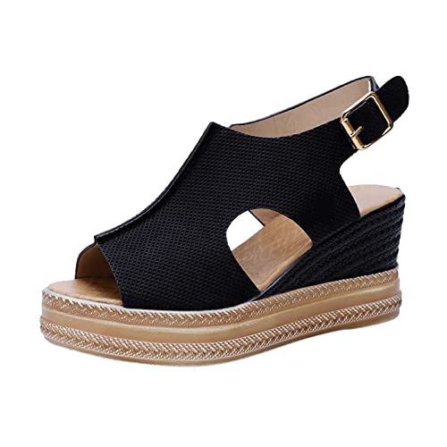 Sandalen Damen Hausschuhe Wedge Peep Toe High Heel Plattform Pantoletten LäSsige Coole Sommer Schuhe Elegant Hausschuhe Wedges Breite FüßE Sandalen Sommer OrthopäDische Schlappen Sandalen Damen Hausschuhe Wedge Peep Toe High Heel Plattform Pantoletten LäSsige Coole Sommer Schuhe Elegant Hausschuhe Wedges Breite FüßE Sandalen Sommer OrthopäDische Schlappen von Generisch