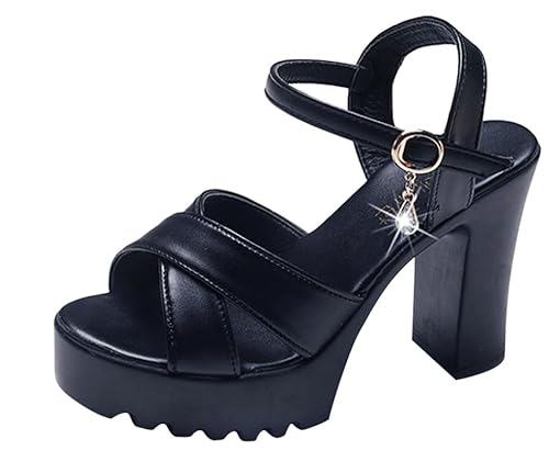 Sandalen Damen Mit Blockabsatz Slingback Sandaletten Fischmund Hohl Pumps Peep Toe Sandals Riemensandalen Mit Schnalle Knöchelriemen Sommersandalen Strass Sandalen Keilsandaletten Gr.35-40 Sandalen Damen Mit Blockabsatz Slingback Sandaletten Fischmund Hohl Pumps Peep Toe Sandals Riemensandalen Mit Schnalle Knöchelriemen Sommersandalen Strass Sandalen Keilsandaletten Gr.35-40 von Generisch