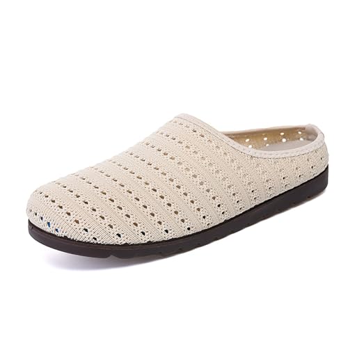 Sandalen Damen Sommer Bequem Hausschuhe Offene Schuhe Pantoffeln Breite Füße Clogs Und Slipper rutschfest Gesundheitsschuhe Pflege Schuhe Slip On Gartenschuhe Ohne Schnürsenkel Halbschuh von Generisch