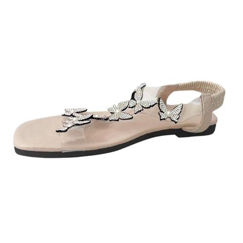 Sandalen Damen Sommer Elegant Pantoffeln, Flache Sandaletten Frauen Transparent Kleid Schuhe, Freizeit Pantoletten Mit Schnalle Prinzessin Schuhe Open Toe Abendschuhe Libellen Damenschuhe Gr.37-42 Sandalen Damen Sommer Elegant Pantoffeln, Flache Sandaletten Frauen Transparent Kleid Schuhe, Freizeit Pantoletten Mit Schnalle Prinzessin Schuhe Open Toe Abendschuhe Libellen Damenschuhe Gr.37-42 von Generisch