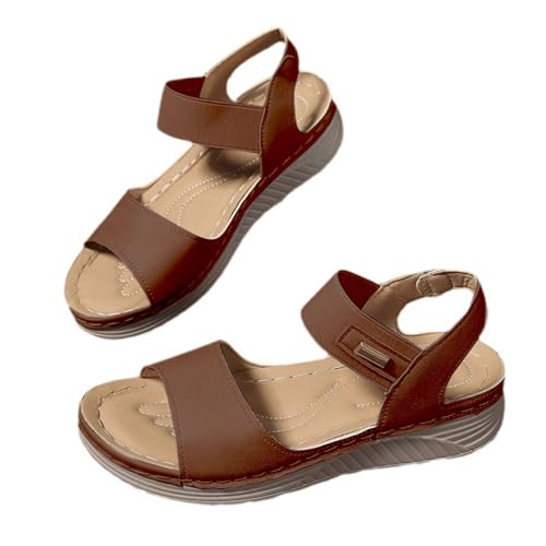 Sandalen Damen Sommer Elegante Sandalen Leicht Und Verstellbar Bequeme Walking Sandale Unterstützung Fußgewölbe Platform Vintage Mode Atmungsaktiv Sportschuhe Rutschfest Trekking Niedrige Schuhe Sandalen Damen Sommer Elegante Sandalen Leicht Und Verstellbar Bequeme Walking Sandale Unterstützung Fußgewölbe Platform Vintage Mode Atmungsaktiv Sportschuhe Rutschfest Trekking Niedrige Schuhe von Generisch