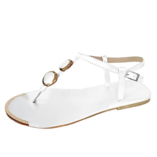 Sandalen Damen Sommer Flach Zehensandalen Elegant Peeptoe Sandalette Flach Flip Flops T-Riemen Frauen Sandals Elegant Boho Strandsandalen Abendschuhe Römersandalen Riemchensandalen Leicht Strandschuhe Sandalen Damen Sommer Flach Zehensandalen Elegant Peeptoe Sandalette Flach Flip Flops T-Riemen Frauen Sandals Elegant Boho Strandsandalen Abendschuhe Römersandalen Riemchensandalen Leicht Strandschuhe von Generisch