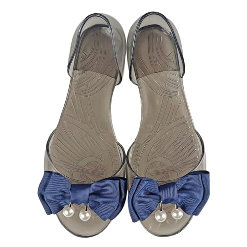 Sandalen Damen Sommer Flip Flops Bohemian Flach Zehentrenner mit Strass Elegant Flach Schuhe rutschfest Pantoletten Elegant Coole Mit Fussbett Sandaletten Aquaschuhe für Schwimmbad oder Strand von Generisch
