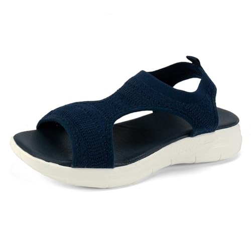 Sandalen Damen Sommer Outdoor Orthopädische Sandaletten Weiche Leichte Turnschuhe Open Toe Wedges Strand im Freien Dicke Boden Schuhe Sandalen Damen Sommer Outdoor Orthopädische Sandaletten Weiche Leichte Turnschuhe Open Toe Wedges Strand im Freien Dicke Boden Schuhe von Generisch