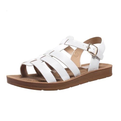 Sandalen Damen Sommer Peep Toe Flach Sommerschuhe Atmungsaktiv Wandersandalen Leicht Freizeitsandale Bequem Strandsandale Rutschfeste Walkingsandale Weiche Sohle Trekkingschuhe Slingback Sandale Sandalen Damen Sommer Peep Toe Flach Sommerschuhe Atmungsaktiv Wandersandalen Leicht Freizeitsandale Bequem Strandsandale Rutschfeste Walkingsandale Weiche Sohle Trekkingschuhe Slingback Sandale von Generisch