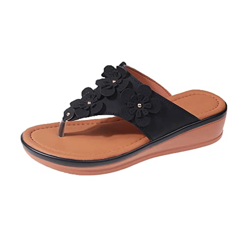 Sandalen Für Damen Hausschuhe Pantoletten Slipper Damen Herren Vintage Flat Clip Toe Slides Flip Flops Flower Decor Wedge T Strap Slippers Orthopedische Sandals Oldtimer Linie Retro Cool Drag Sandalen Für Damen Hausschuhe Pantoletten Slipper Damen Herren Vintage Flat Clip Toe Slides Flip Flops Flower Decor Wedge T Strap Slippers Orthopedische Sandals Oldtimer Linie Retro Cool Drag von Generisch