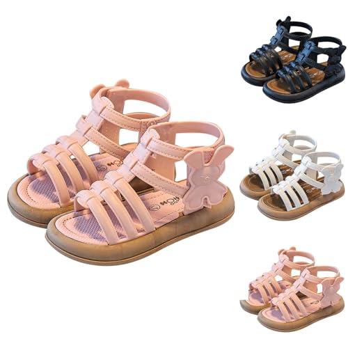 Sandalen Für Mädchen Sommer Kinderschuhe Strandsandalen Leicht Flach Sandaletten Slingback Sommerschuhe Leder Blumen Rutschfeste Bequeme Schuhe Slide Mädchenschuhe Freizeitschuhe Sandaletten Outdoor von Generisch