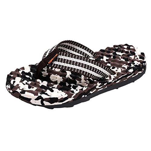 Sandalen Herren Mit Massage Sohle Bequeme Schnell Trocknend Strandschuhe Flache Leichte Flip Flops Sommer Strand Zehentrenner Hausschuhe Rutschfeste Badeschlappen Schlappen Badeschuhe Pantoletten von Generisch