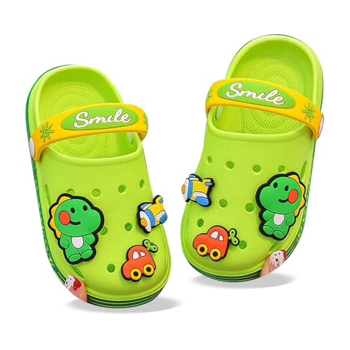 Sandalen Kinder 36 Jungen Outdoor Strandschuhe Unisex Clogs Slip On Wasserschuhe Für Kleinkinder Bequem Leicht Kinder 25 (Green, 20) von Generisch