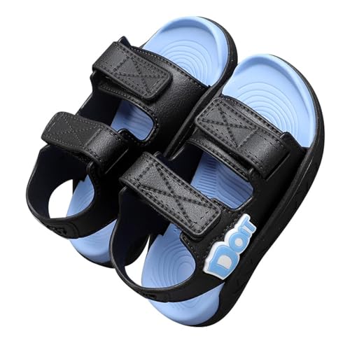 Generisch Sandalen Kinder Sommer Flach Sandalen Mädchen Sommerschuhe Strandschuhe Kinderschuhe Mädchenschuhe Leder Sandales Bequeme Hausschuhe Barfußschuhe Freizeitschuhe Outdoor Strandsandale von Generisch