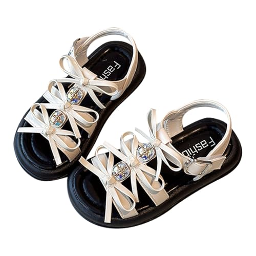 Sandalen Mädchen Kinderschuhe Prinzessin Schuhe mit Schleife Weiche Sohle Modische Strandsandalen Sommerschuhe Leicht Rutschfest Kinder Kleinkind Outdoor Sandals von Generisch