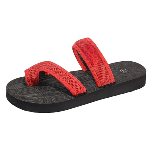 Sandalen für Damen Herren Atmungsaktive Mesh Sandals Flache Walking Slides Sommer Slip-On Big Toe Freizeitschuhe Mit Weiche Sohle Rutschfeste Hausschuhe Für Täglichen Weite Bequeme Sandaletten von Generisch