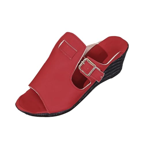 Sandalen & Slides Für Damen Elegant Plateau Sandaletten Damen Mit Keilabsatz Weit Sandals Einfarbig Strandsandalen Leicht Keilsandaletten Atmungsaktiv Strandschuhe Bequem Sommerschuhe Flach Sandalen & Slides Für Damen Elegant Plateau Sandaletten Damen Mit Keilabsatz Weit Sandals Einfarbig Strandsandalen Leicht Keilsandaletten Atmungsaktiv Strandschuhe Bequem Sommerschuhe Flach von Generisch