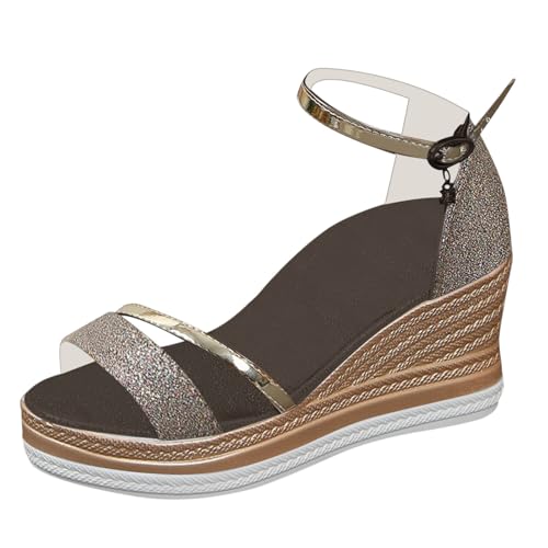 Sandaletten Damen Bequem Keilabsatz Pantoletten Elegant Keilsandalen Plateau Hausschlappen Weichen Sohlen Sandalen mit Fussbett Leicht Hausschuhe Freizeit Strandschuhe Open Toe Trekkingschuhe Sandaletten Damen Bequem Keilabsatz Pantoletten Elegant Keilsandalen Plateau Hausschlappen Weichen Sohlen Sandalen mit Fussbett Leicht Hausschuhe Freizeit Strandschuhe Open Toe Trekkingschuhe von Generisch