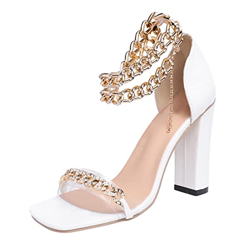 Sandaletten Damen Mit Absatz Weiß,Sandaletten Damen Elegant Keilabsatz Abendschuhe Weich Bequem Hochzeitsschuhe Modische Party-Sandalen Leichtgewichts Brautschuhe Hochwertig Sommerschuhe Coole Sandaletten Damen Mit Absatz Weiß,Sandaletten Damen Elegant Keilabsatz Abendschuhe Weich Bequem Hochzeitsschuhe Modische Party-Sandalen Leichtgewichts Brautschuhe Hochwertig Sommerschuhe Coole von Generisch
