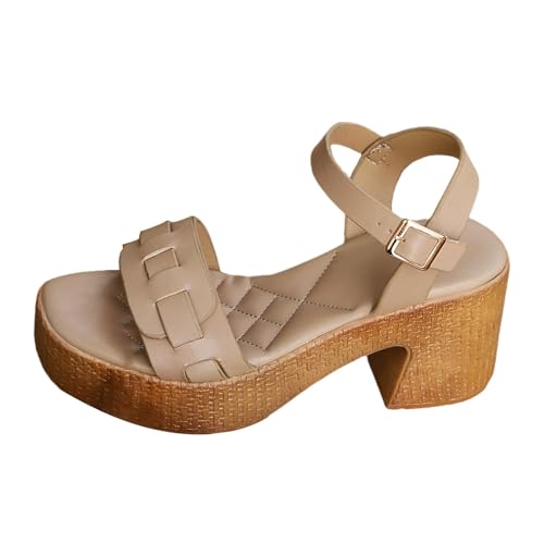 Sandaletten Damen Open Toe Sandalen Dicke Sohle Blockabsatz Strandsandalen Elegant Sommerschuhe mit Weiche Fussbett Mode Kleid Schuhe Leicht Plateau Outdoorsandale Casual Plattform Wanderschuhe Sandaletten Damen Open Toe Sandalen Dicke Sohle Blockabsatz Strandsandalen Elegant Sommerschuhe mit Weiche Fussbett Mode Kleid Schuhe Leicht Plateau Outdoorsandale Casual Plattform Wanderschuhe von Generisch