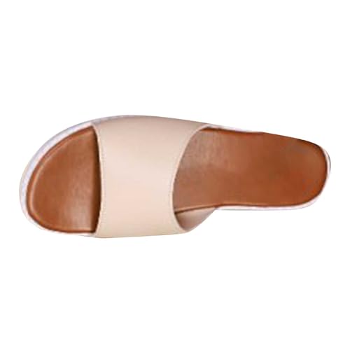 Sandaletten Damen Sommer Rutschfeste Flach Slides Leicht Plateau Hausschuhe Bequeme Keilabsatz Flip Flops Elegant Slipper Mode Retro Trekkingschuhe Casual Strandschuhe Leder Outdoor Wanderschuhe Sandaletten Damen Sommer Rutschfeste Flach Slides Leicht Plateau Hausschuhe Bequeme Keilabsatz Flip Flops Elegant Slipper Mode Retro Trekkingschuhe Casual Strandschuhe Leder Outdoor Wanderschuhe von Generisch