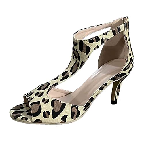 Sandaletten Damen mit Absatz Elegant,Stiletto absatz Sandalen Fischmaul Gefrostete Sommerschuhe High Heels Sandals Römersandalen Reißverschluss Große Größe Abendschuhe Sandaletten Damen mit Absatz Elegant,Stiletto absatz Sandalen Fischmaul Gefrostete Sommerschuhe High Heels Sandals Römersandalen Reißverschluss Große Größe Abendschuhe von Generisch