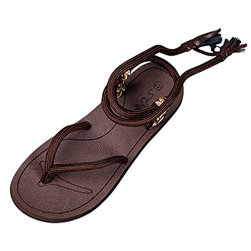 Sandaletten Herren | Wandersandalen Herren Wasserfest Wandersandalen Stempelsteuer Outdoorsandalen Bequem Laufsandalen Rutschfeste Sandals Ergonomische Trekkingsandale Flach-Sohle Strandschuhe von Generisch