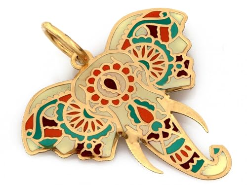 Sapphir Elefant Anhänger Indien Gold 585 Kettenanhänger 14 Karat - Handwerkskunst Gelbgold - Niedliche Elefanten Glücks-Anhänger Tierschmuck - Handwerkskunst - inkl Zwei Luxusgeschenke Sapphir Elefant Anhänger Indien Gold 585 Kettenanhänger 14 Karat - Handwerkskunst Gelbgold - Niedliche Elefanten Glücks-Anhänger Tierschmuck - Handwerkskunst - inkl Zwei Luxusgeschenke von Generisch