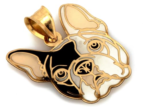 Sapphir Französische Bulldogge Anhänger Gold 585 Kettenanhänger 14 Karat - Handwerkskunst Haustier-Welpen - Glücks-Anhänger Tierschmuck - Handwerkskunst - inkl Zwei Luxusgeschenke Sapphir Französische Bulldogge Anhänger Gold 585 Kettenanhänger 14 Karat - Handwerkskunst Haustier-Welpen - Glücks-Anhänger Tierschmuck - Handwerkskunst - inkl Zwei Luxusgeschenke von Generisch