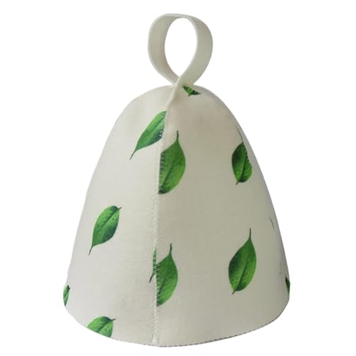 Saunahut, dicke Kopfbedeckung für die Dusche, bequemer Filz-Saunahut, Wärmedämmung für Damen und Herren, Dampfbad, Duschzubehör von Generisch