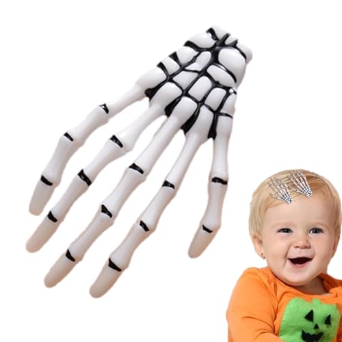 Schädel Hand Haarspange | Skelett Hand Horror Cosplay Haarspange | Eyeball Mädchen Accessoires Mode Punk Rock Teufel Klaue für Party Halloween Frauen Mädchen von Generisch