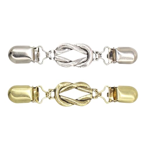 Schal-Clips | Hosen-Taillen-Cinch-Clips – 2 Stück Anstecknadeln zur Dekoration von Kleidung, Pullovern, Schals, Damenkleidern, Hosen, Taille von Generisch