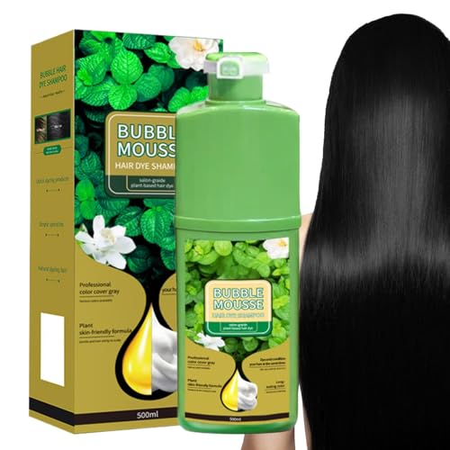 Schaum Haarfarbe | 500ml Pflanzenhaarfarbe mit Schaumtechnologie | Natürliches Färbeprodukt Langanhaltend Für Badezimmer Hausgebrauch Salon Unterwegs Damen Herren Reisebegeisterte Schönheitsbegeistert von Generisch