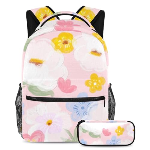 Schiffs-Ölgemälde verbessern Sie Ihr Schulerlebnis, schnappen Sie sich diesen Rucksack mit Federmäppchen für Jungen, Mädchen, Teenager, Mehrfarbig Nr. 07, B：29.4x20x40cm P：19x7.5x3.8cm, von Generisch