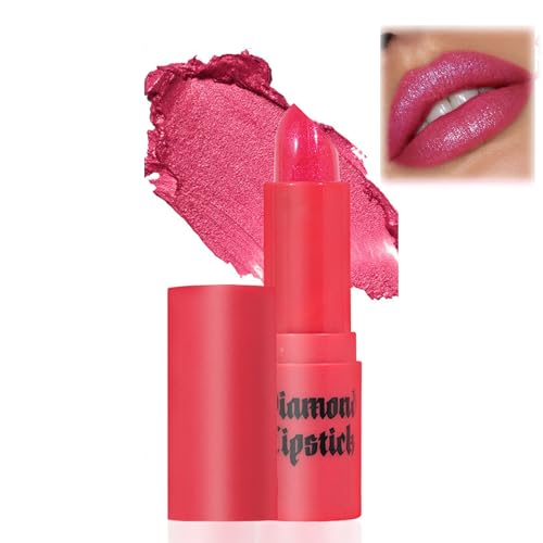 Schimmernder Lippenstift, Glitzer-Lippenstift, Matte Metallic Funkelnder Matt Lippenstifts, Wasserdichter Langanhaltender Glitter Lipgloss, Not-Stick Cup Shimmer Lipstick Lip Tint Gloss (#5) von Generisch