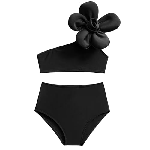 Schlafanzüge Weihnachten Familie Kinder Gilrs Eltern Kind Mädchen Badeanzug Mode Gedruckt Split Badeanzug Bikini Mutter Tochter Badeanzug Set Still Schlafanzug Winter (Black, 8-10 Years) von Generisch