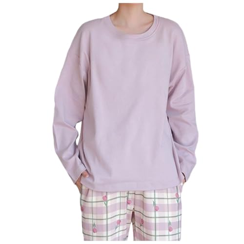 Schlafanzug Damen Lang Pyjama Schlafanzüge Oberteil Hausanzug Damenschlafanzug Pijama Große Größen Set Winter Lounge Wear Pyjamas von Generisch