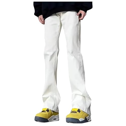 Schlaghosen Damen Stretch Skinny Jeanshose Hohe Taille Y2K Jeans Wide Leg Denim Hose Retro Flared Jeans Bootcut Hüftjeans Lange Pant Vintage Streetwear von Generisch