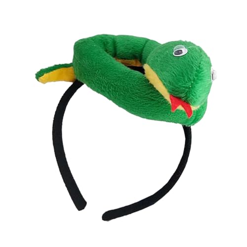 Schlangen-Plüsch-Stirnband, modische Stirnbänder für Frauen | Trendiges Schlangen-Kopfstück, Schlangen-Kostüm-Stirnband,Mehrzweck-Tierhaarreifen, Damen-Haarschmuck für Damen und Herren von Generisch
