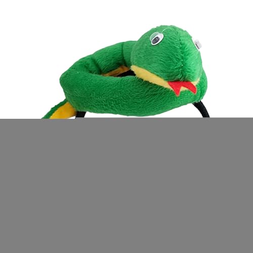 Schlangen-Stirnband, Schlangen-Plüsch-Stirnband, Kreatives Plüschtier-Haarband, Niedlicher Stofftier-Kopfschmuck, Haardekoration Zum Jahr Der Schlange Für Neujahr von Generisch