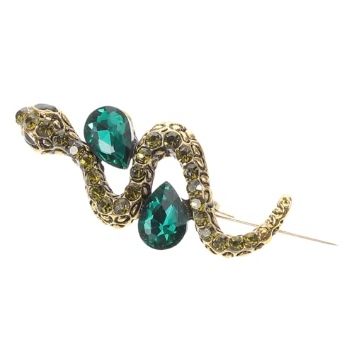 Schlangenbrosche für Damen Herren Tier Anstecknadel mit Einzigartigem Design Kostümzubehör Schal oder Hutdekoration für Verschiedene Anlässe von Generisch