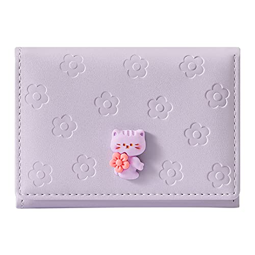 Schlanke Brieftaschen für Männer und Frauen, Geldbörse, niedliche Dekoration, neues Pasttern, vielseitig, praktisch, Reißverschluss, Kartentasche, Handtasche, Reisebrieftasche für Männer (lila, Schlanke Brieftaschen für Männer und Frauen, Geldbörse, niedliche Dekoration, neues Pasttern, vielseitig, praktisch, Reißverschluss, Kartentasche, Handtasche, Reisebrieftasche für Männer (lila, von Generisch