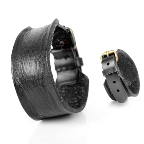 Schlichte Herren-Armbänder aus echtem Leder, beliebter weicher Ritter-Mut-Bandage, Einheitsgröße, Leder, Achat von Generisch