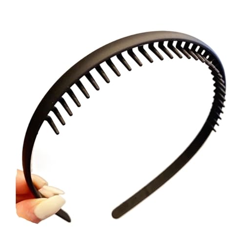 Schlichtes buntes mattes Haarband für Damen, für den Außenbereich, Schwarz von Generisch